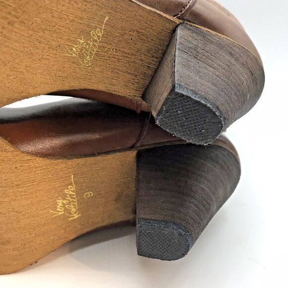 Very Volatile Denver Cowboy Boots Women's 9 Brown Studded Western Heeled Boot - Picture 12 of 13